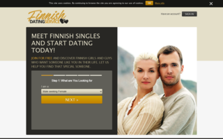 Finnish Dating Service Homepage Image