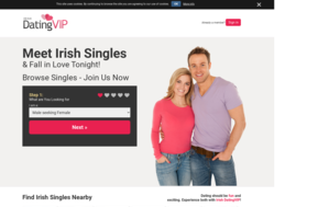 Irish Dating VIP Homepage Image